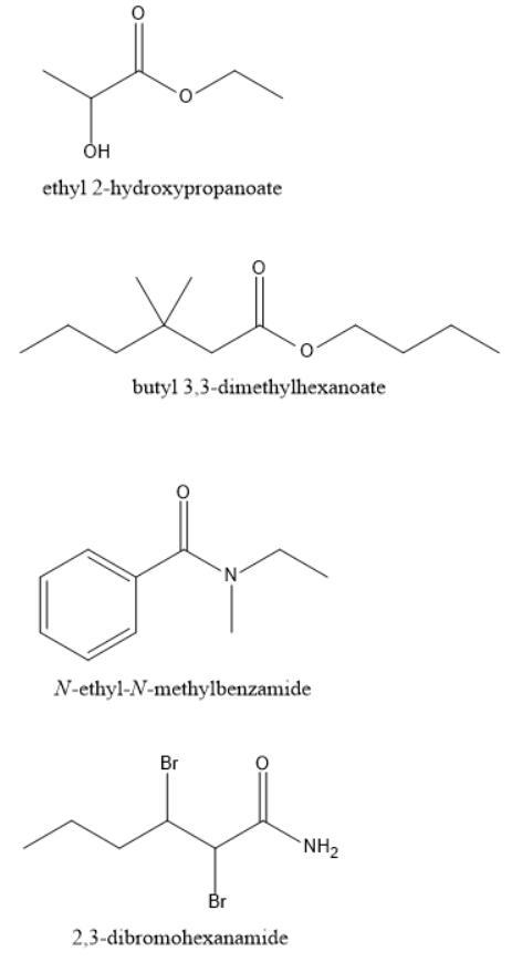 Draw and upload the structures of the following derivatives of the carboxylic acids-example-1