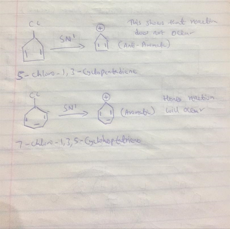 which of the following halides reacts more slowly in an SN1 reaction: 5-chloro-1,3-cyclopentadiene-example-1