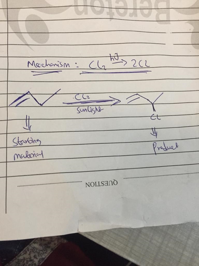 The target compound that you should synthesize is 3-chloro-1-butene. Again, this is-example-1