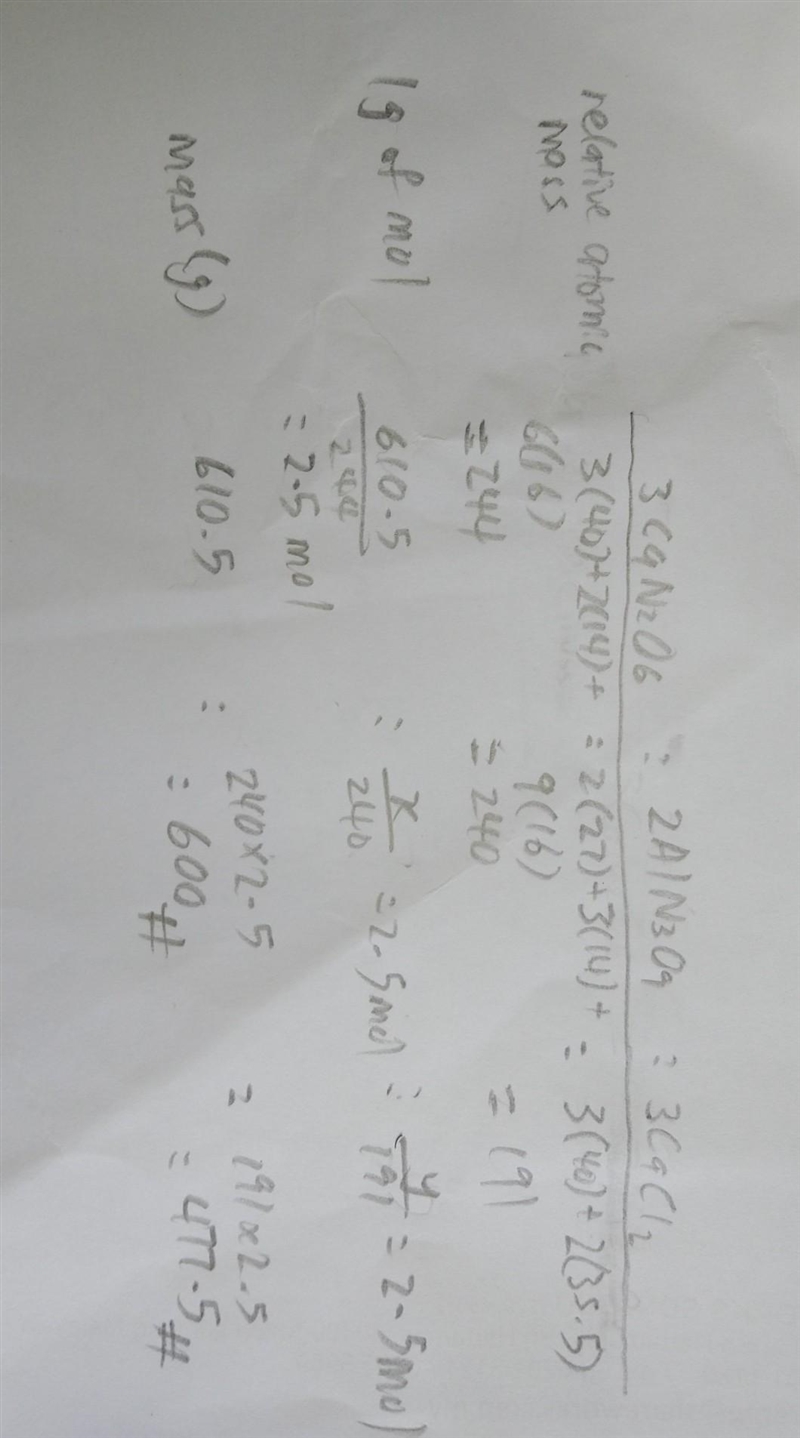 Consider the following balanced equation: 3Ca(NO3)2 + 2AlCl3 --> 2Al(NO3)3 + 3CaCl-example-1