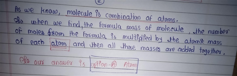 HELP ASAP!!! To find the formula mass of a molecule, the number of moles from the-example-1