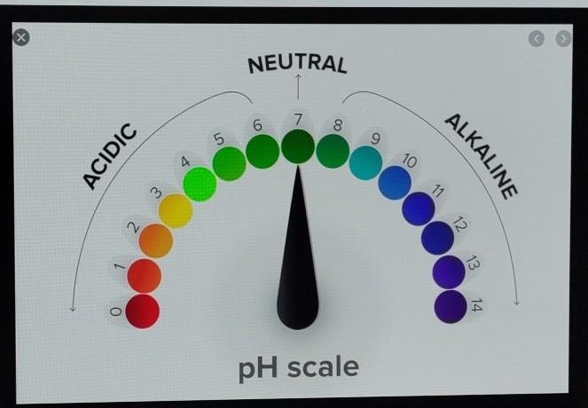 What is the range of an ACID on the pH scale give one example-example-1