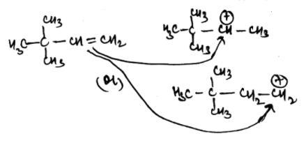 Explain why a random copolymer is obtained when 3,3-dimethyl-1-butene undergoes cationic-example-3