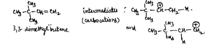 Explain why a random copolymer is obtained when 3,3-dimethyl-1-butene undergoes cationic-example-2