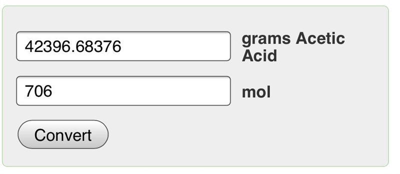 How many grams of carbon are there in 706 grams of acetic acid-example-1