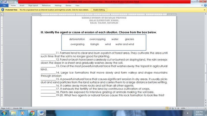 SCIENCE 11. farmers tend to clear and bum a patch of forest area-example-1