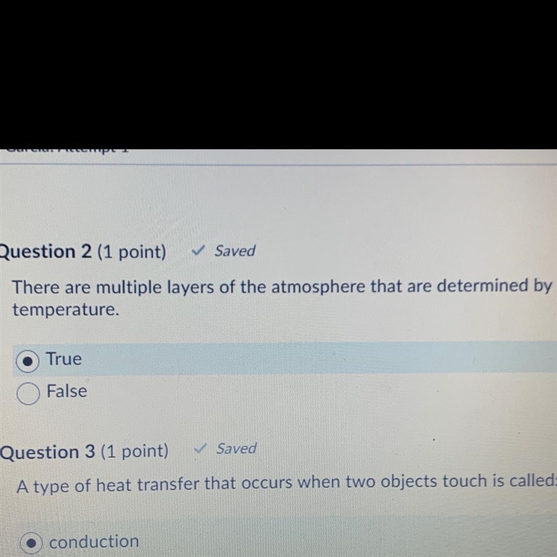 There are multiple layers of the atmosphere that are determined by their temperature-example-1