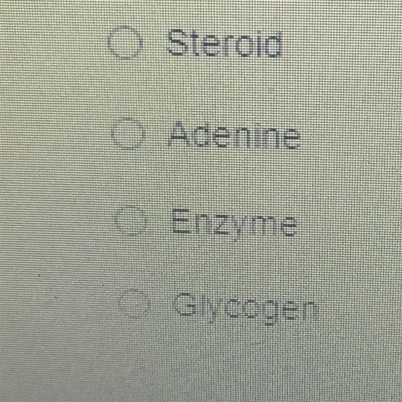 Which of the following molecules is classified as a carbohydrate?-example-1