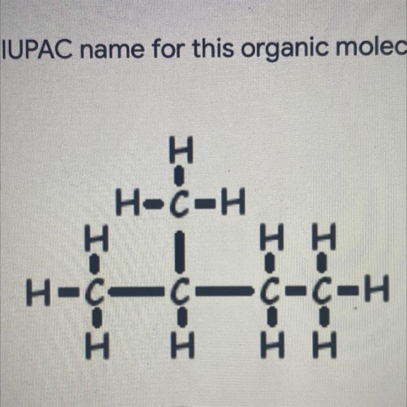 What is the IUPAC name for this organic molecule?-example-1