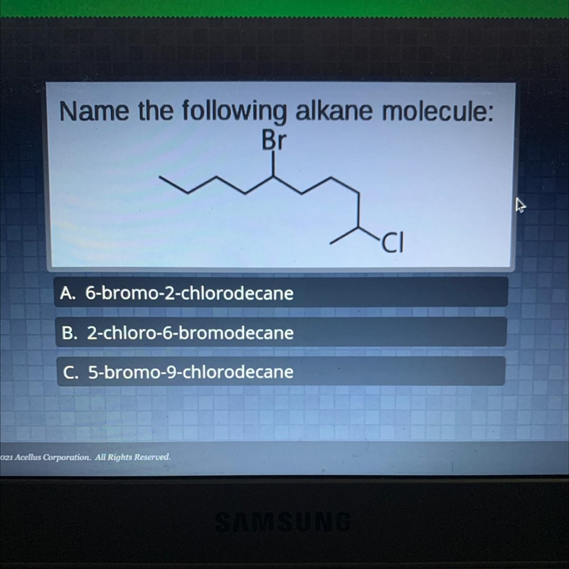 HELPPP PLEASEEEEE Name the following alkane molecule:-example-1