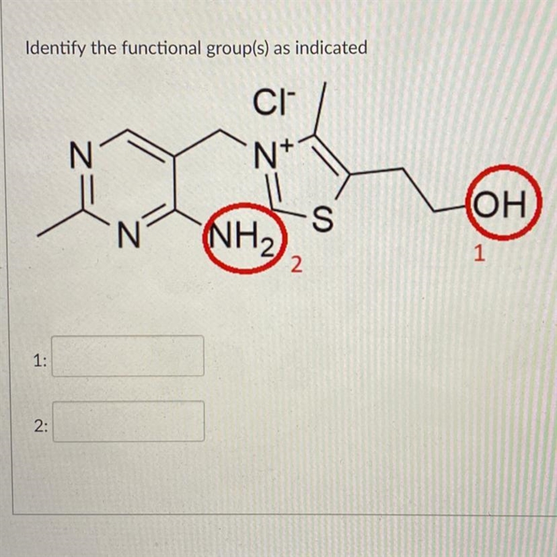 Identify find a functional groups as indicated-example-1