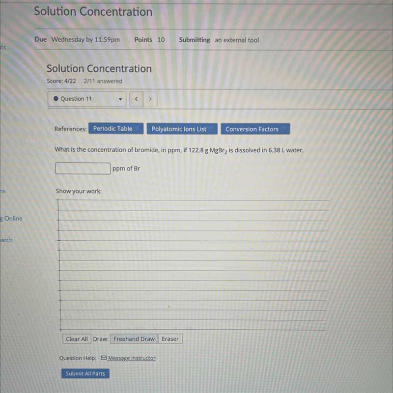 What is the concentration of bromide-example-1