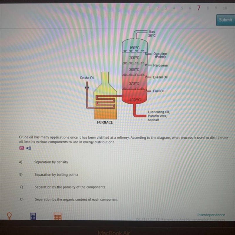 Crude oil has many applications once it has been distilled at a refinery. According-example-1