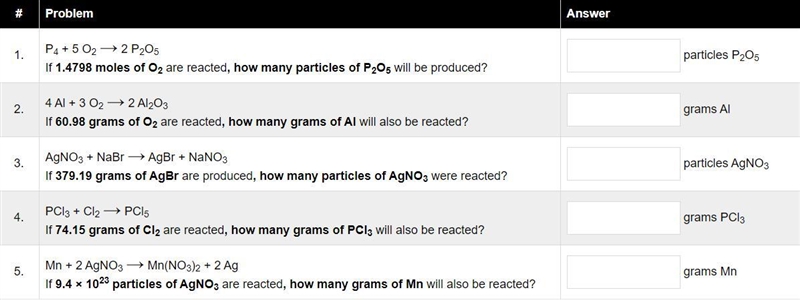 How do I solve stoichiometry problems? Please I need help with at least one of these-example-1