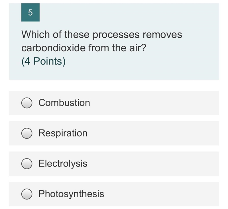 Which of these processes removes carbondioxide from the air?-example-1