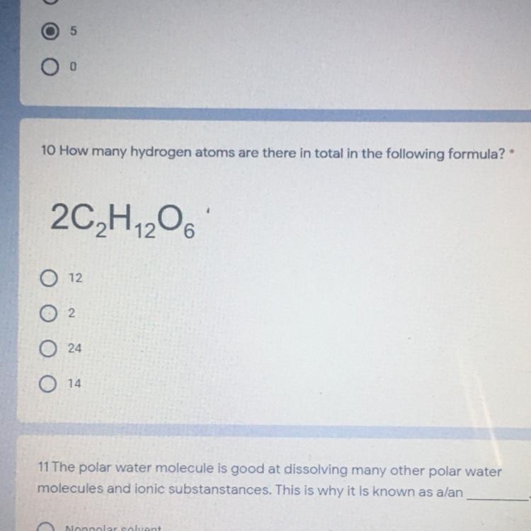 How many hydrogen atoms are there in total in the following formula?"-example-1