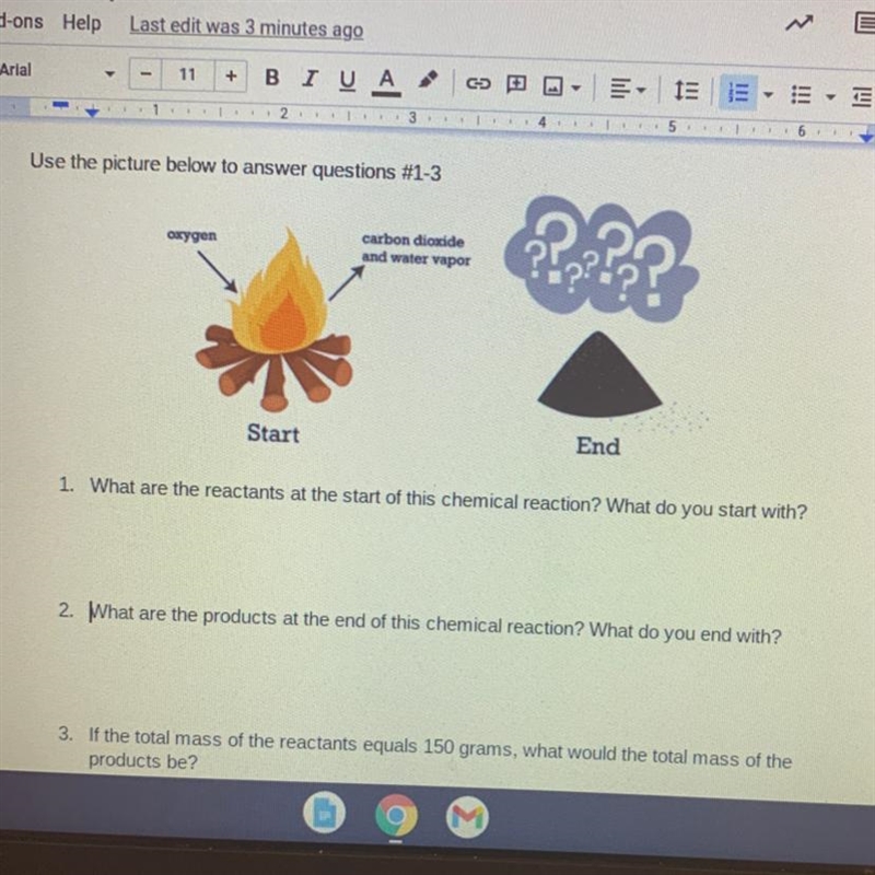 NO LINKS PLEASE 1. What are the reactants at the start of this chemical reaction? What-example-1