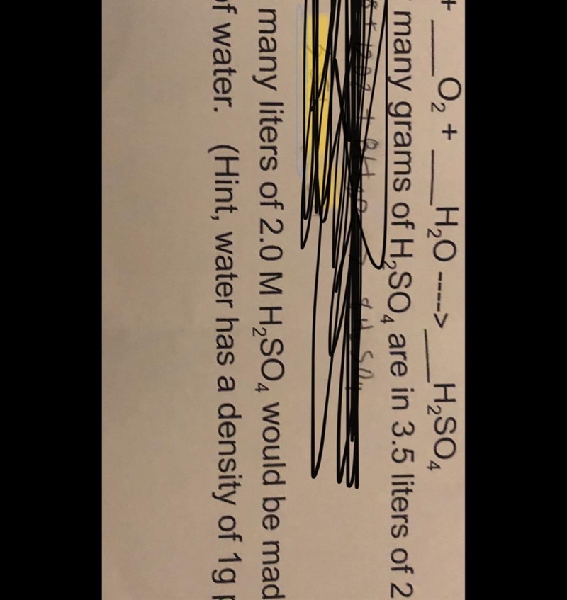 A. how many grams of H2SO4 are in 3.5 liters of 2.0 M H2SO4 b. how many liters of-example-1