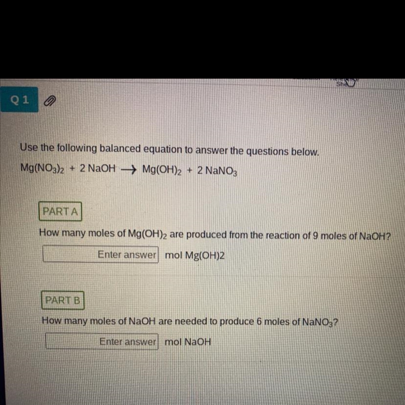 Use the following balanced equation to answer the questions below.-example-1