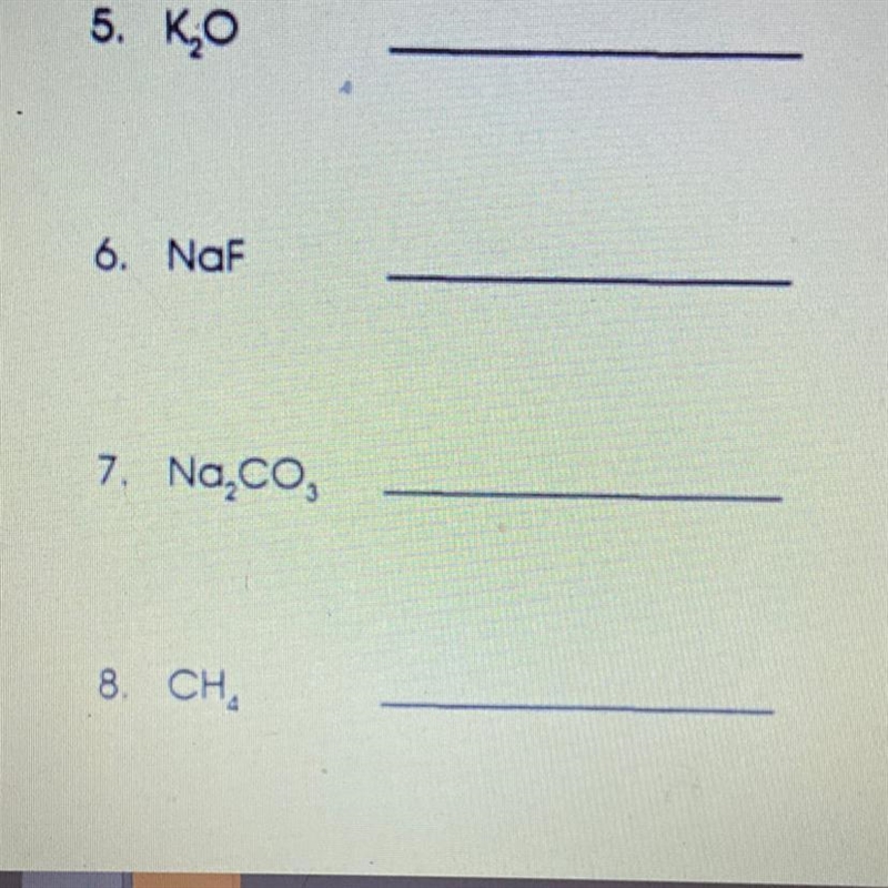 classify the following compounds as ionic (metal + nonmetal) , covalent (nonmetal-example-1