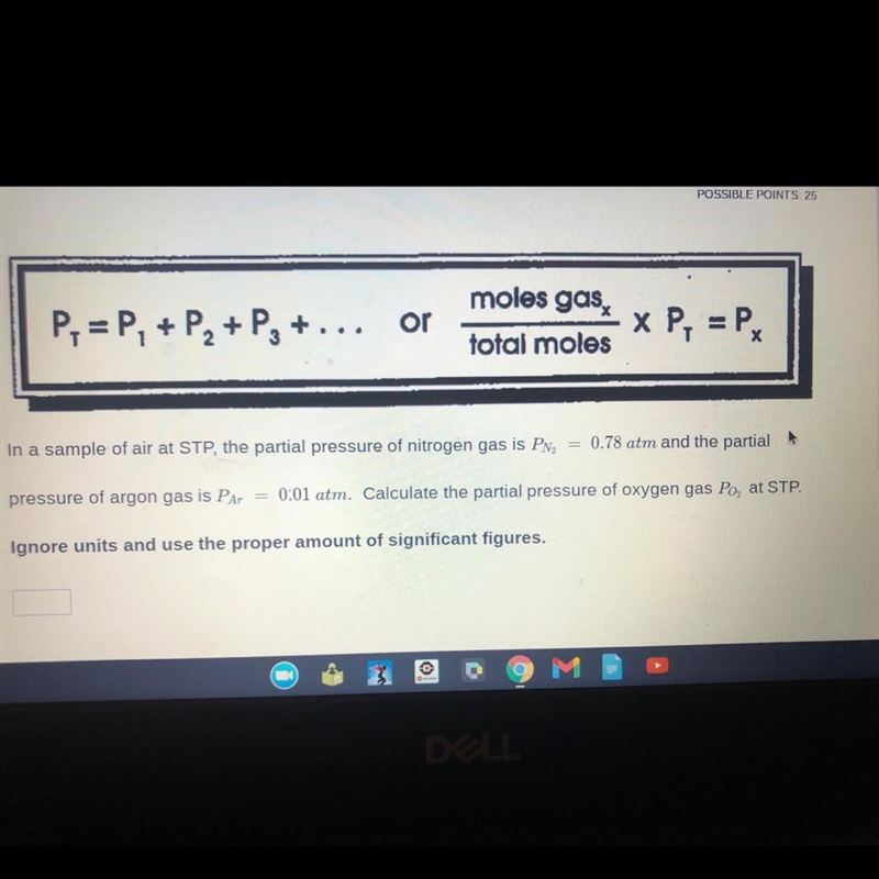 Please help. calculate the partial pressure of oxygen gas Po2 at STP.-example-1