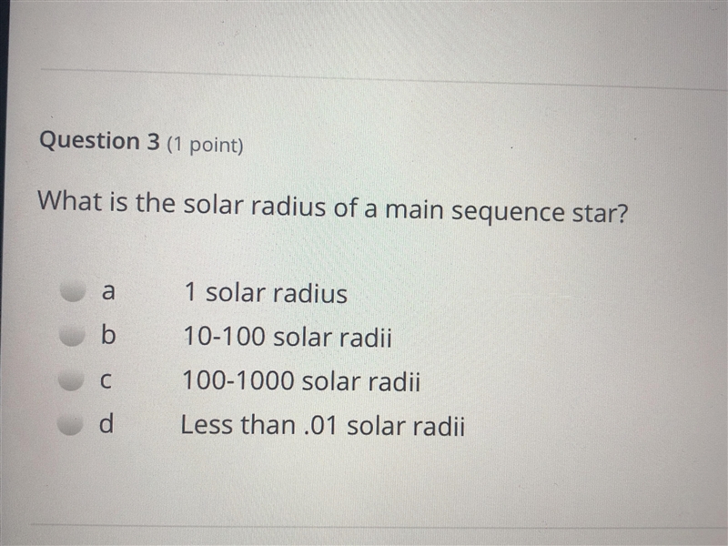 What is the solar radius of a main sequence star?-example-1