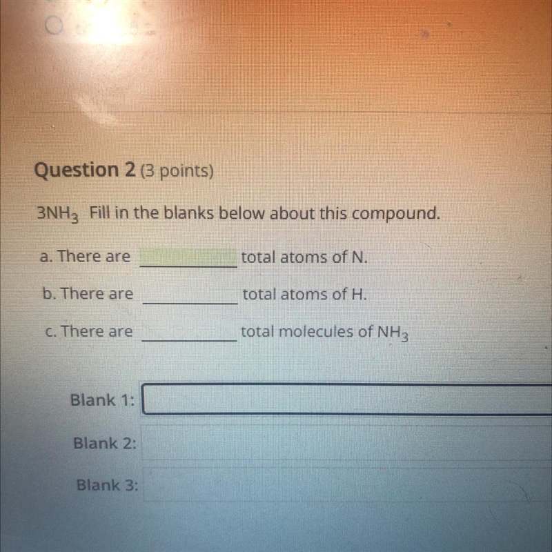 Fill in the blanks. 3NH3-example-1