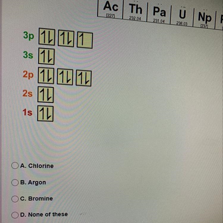 Use the periodic table, to determine which element the following spin diagram represents-example-1