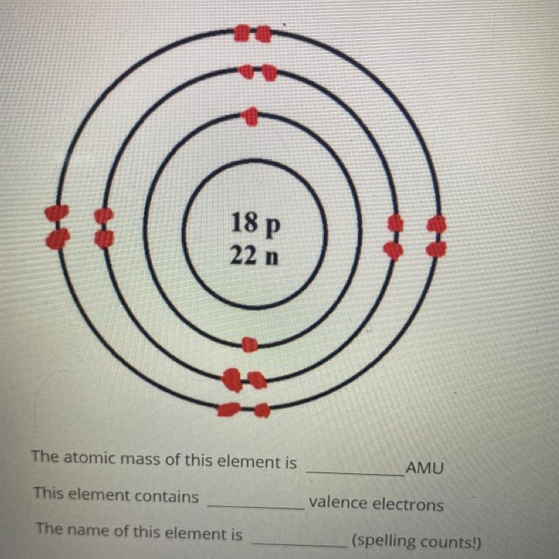 Use this Bohr Model to answer the questions below-example-1