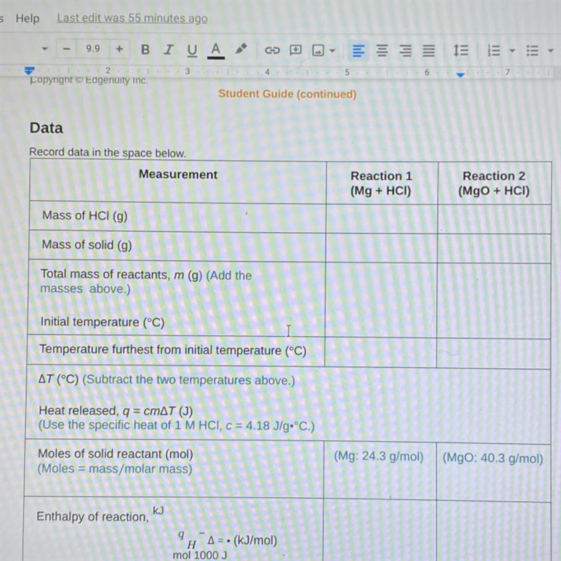 Lab report enthalpy If you have the actual lab report pls link it but can someone-example-1