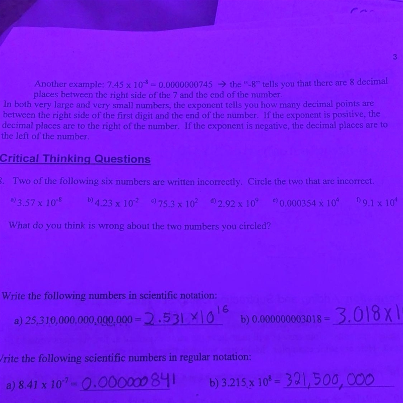 40 points Critical Thinking Questions 8. Two of the following six numbers are written-example-1