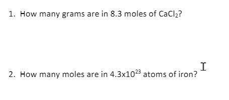 How many grams are in 8.3 moles of CaCl2?-example-1