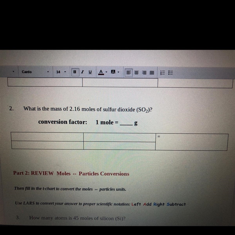 What is the mass of 2.16 moles of sulfur dioxide (SO2)?-example-1