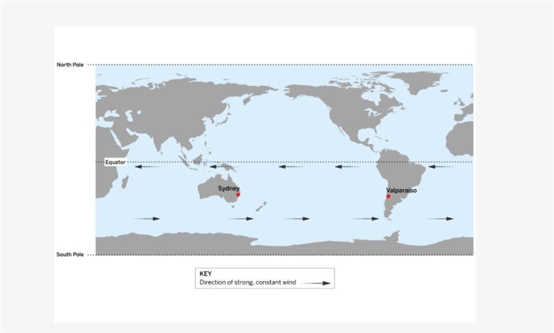 Sydney and Valparaiso are the same distance from the equator and both are near the-example-1