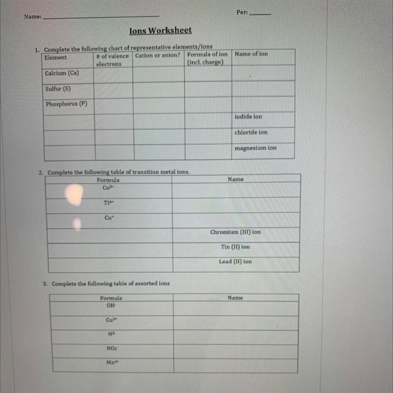 Please help asap chemistry worksheet doesn’t make sense-example-1