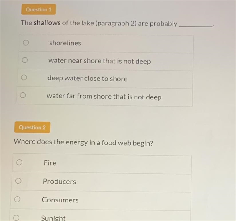 I need help with answer 1 and 2 ASAP please!!-example-1