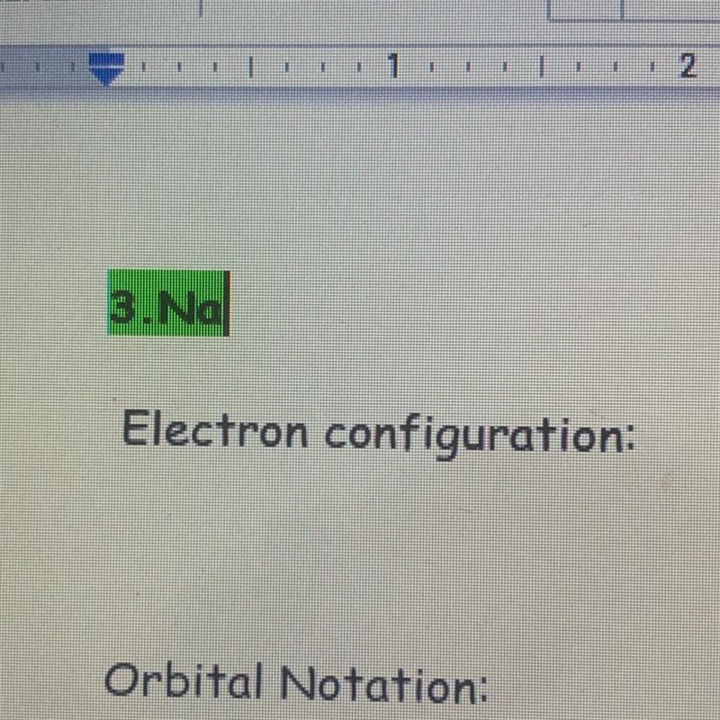 ￼what is the electron configuration for Na?-example-1