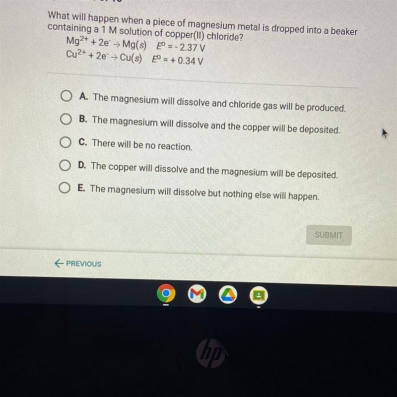 HELLP I NEEED HELP NOWW NO GUESSING FRFR What will happen when a piece of magnesium-example-1