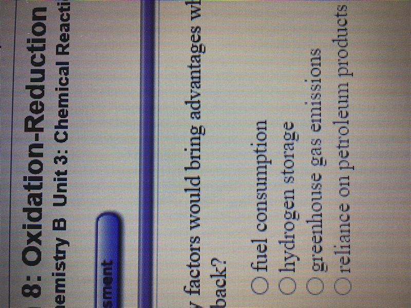 Many factors would bring advantages when using fuel cells in cars but which factors-example-1