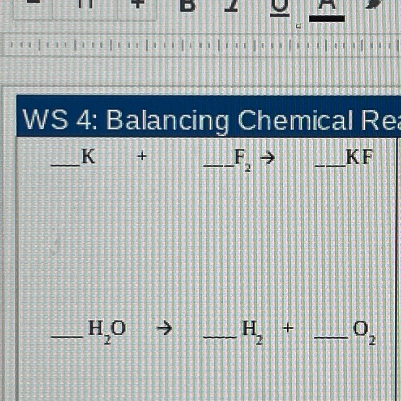 How do i balance the first chemical reaction above?? plz plz help-example-1