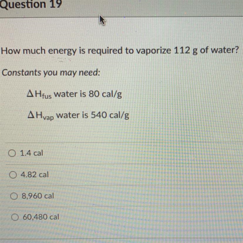 Someone plssss help meeee !!!! How much energy is required to vaporize 112 g of water-example-1