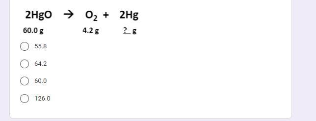 According to the law of conservation of mass, how much mercury was present in the-example-1