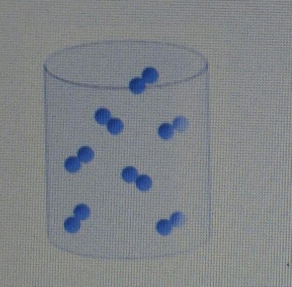 (02.01 MC) Which state of matter does this model represent? O Solid O Liquid O Gas-example-1