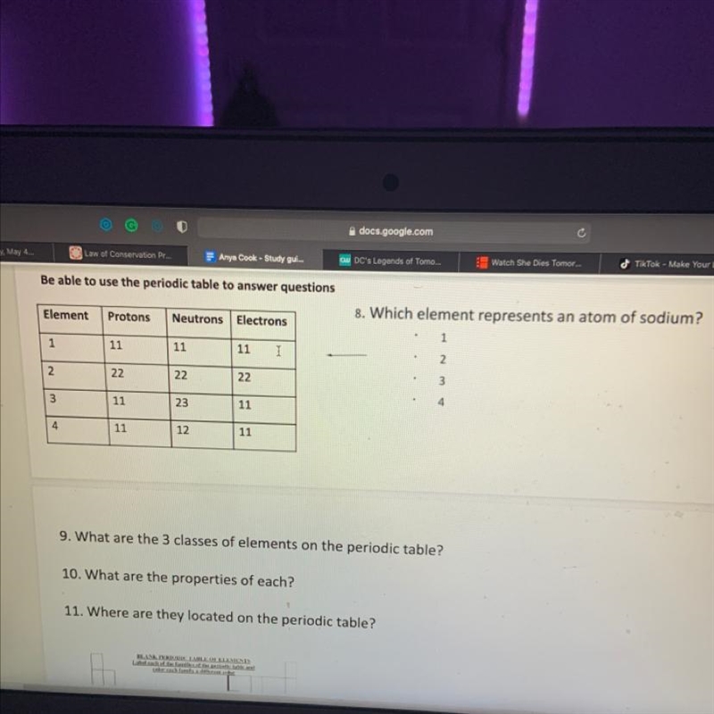 8. Which element represents an atom of sodium?-example-1