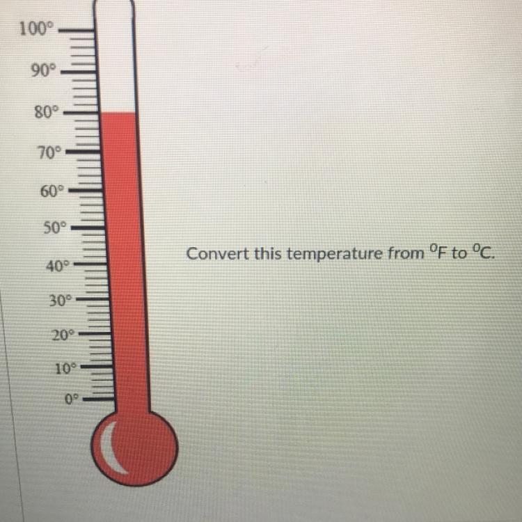 Convert this temperature from F to C 26.6°c 93.600 62.2°C 5.7°C-example-1