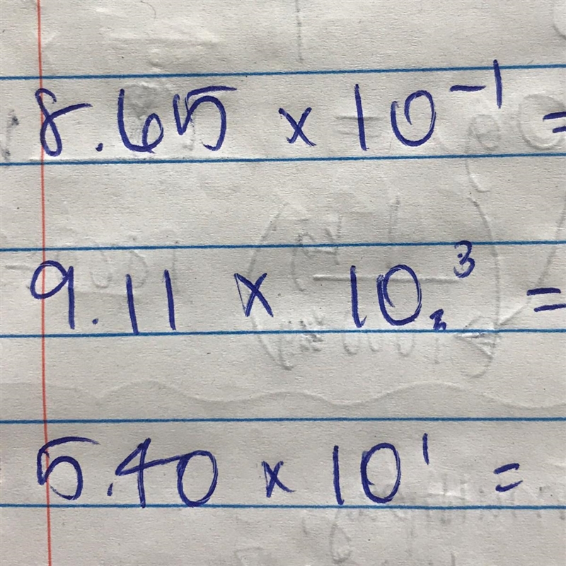 9.11 x 10^3 in standard notation?-example-1