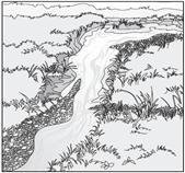 The sediments along the side of this stream are an example of _________-example-1