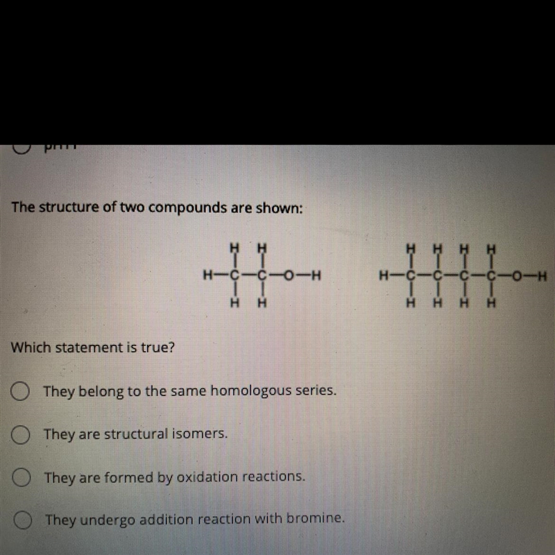 The structure of two compounds are shown: which statement is true?-example-1