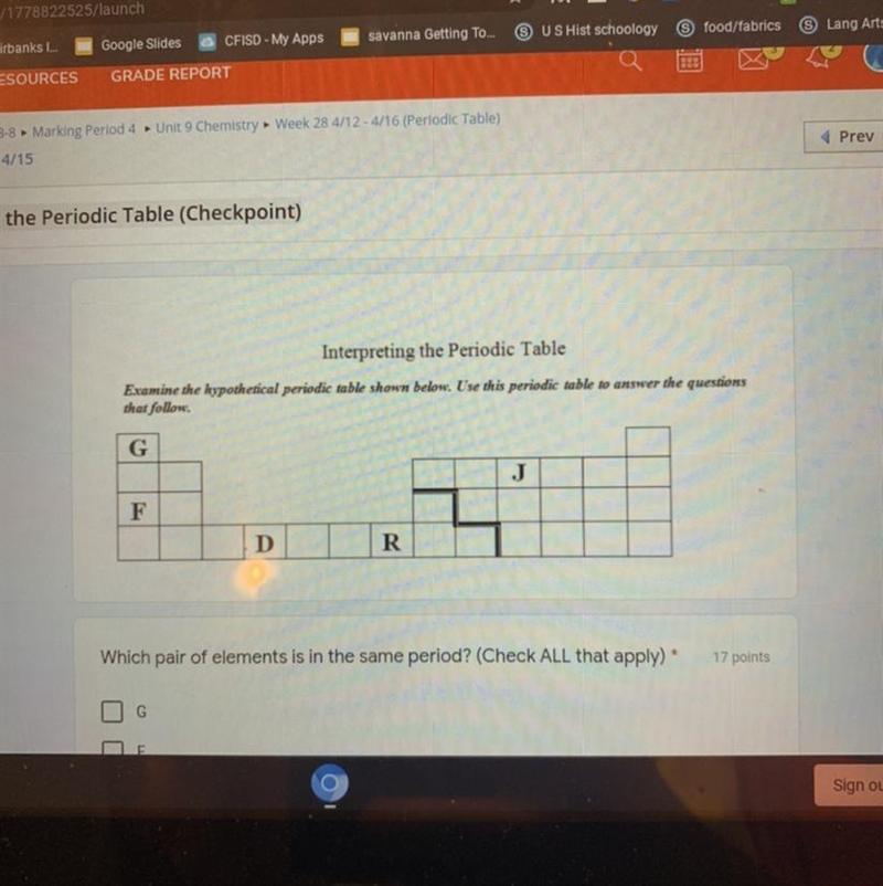 Which pair of elements is in the same period? (Check ALL that apply) * 17 points G-example-1