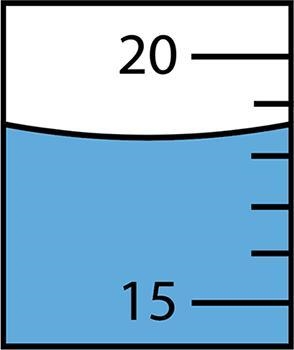 While working in the lab, you observe the following volume. What is the value that-example-1